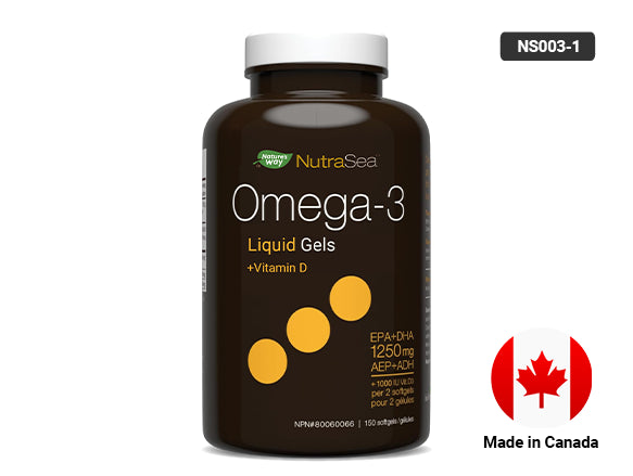 Natures Way NutraSea Omega-3 Liquid Gels + Vitamin D 150 Softgels in Sri Lanka